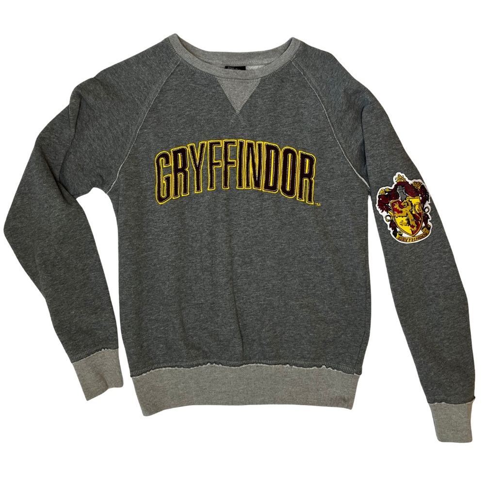 Harry Potter Gryffindor Crest Gray Sweatshirt